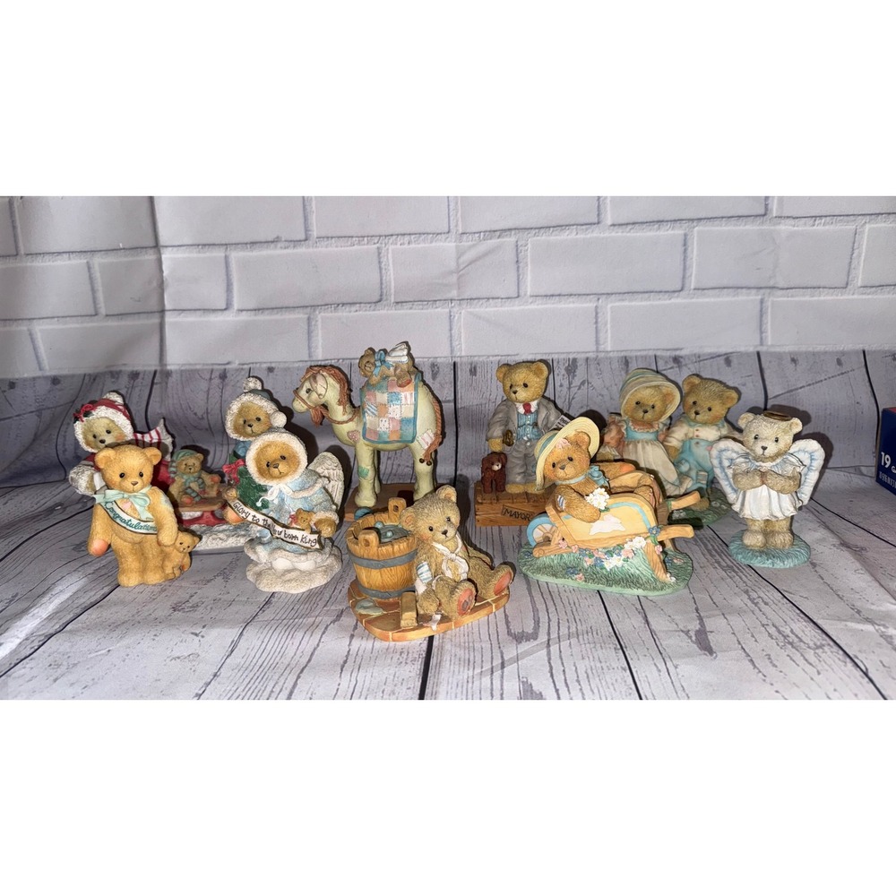 Cherished Teddies Figurine Lot Enesco Vintage Bear Collection Mixed Assortment